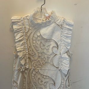 See by Chloe lace overlay Paisley dress.